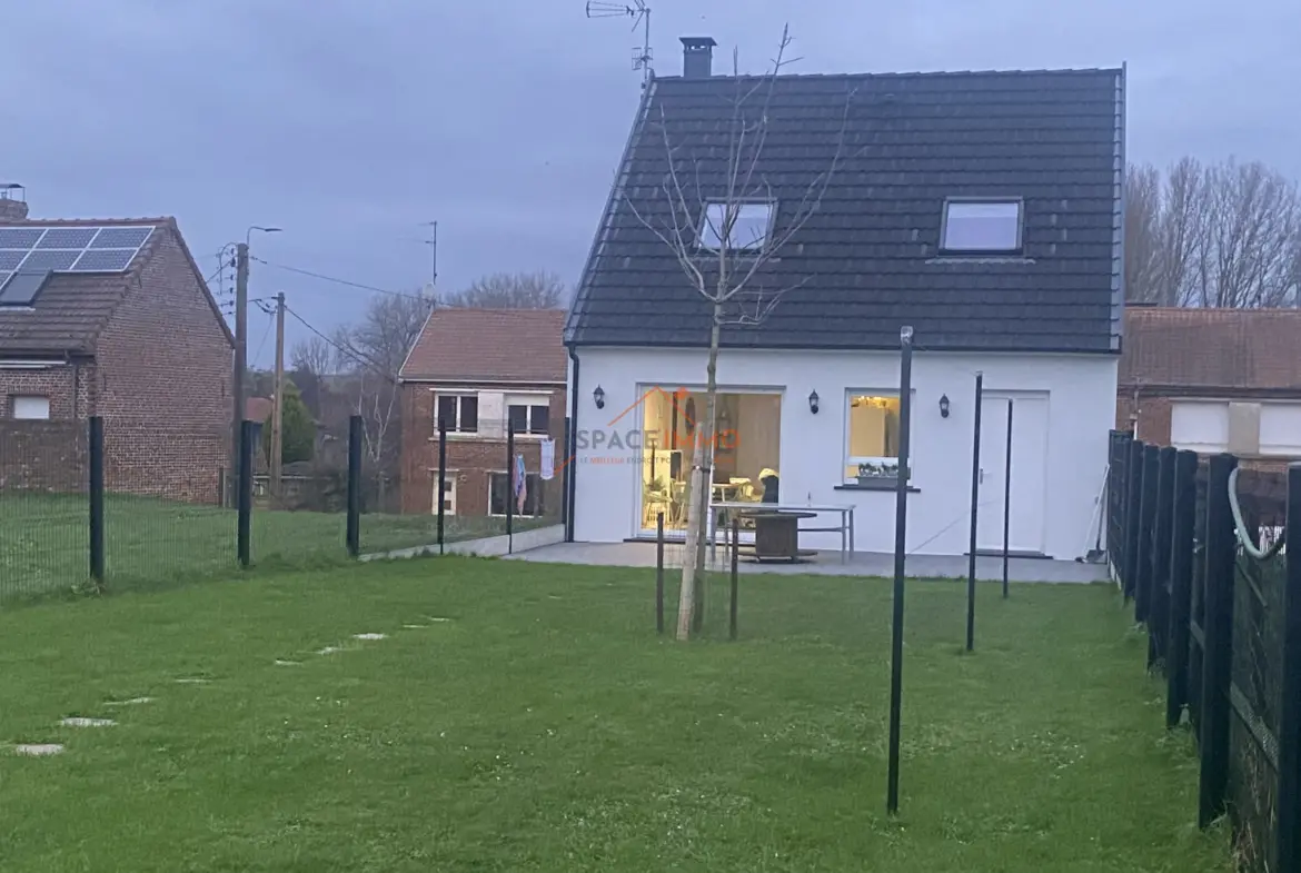 Maison individuelle à Verchain-Maugré - 93 m² avec jardin et garage 