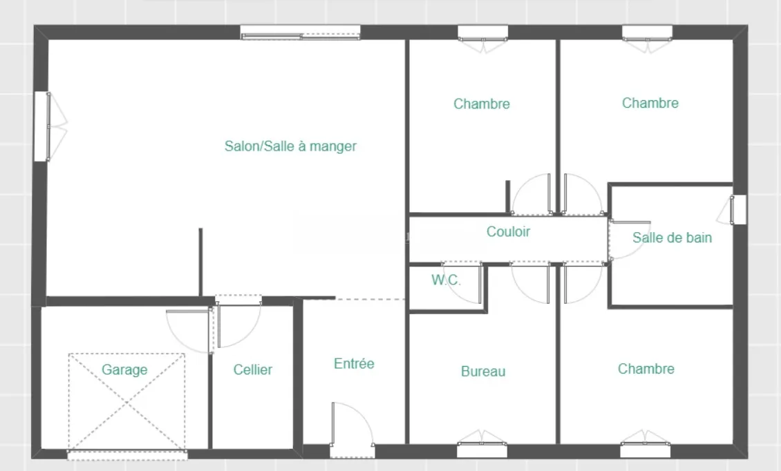 Maison neuve à décorer, Labouheyre - 107 m2 