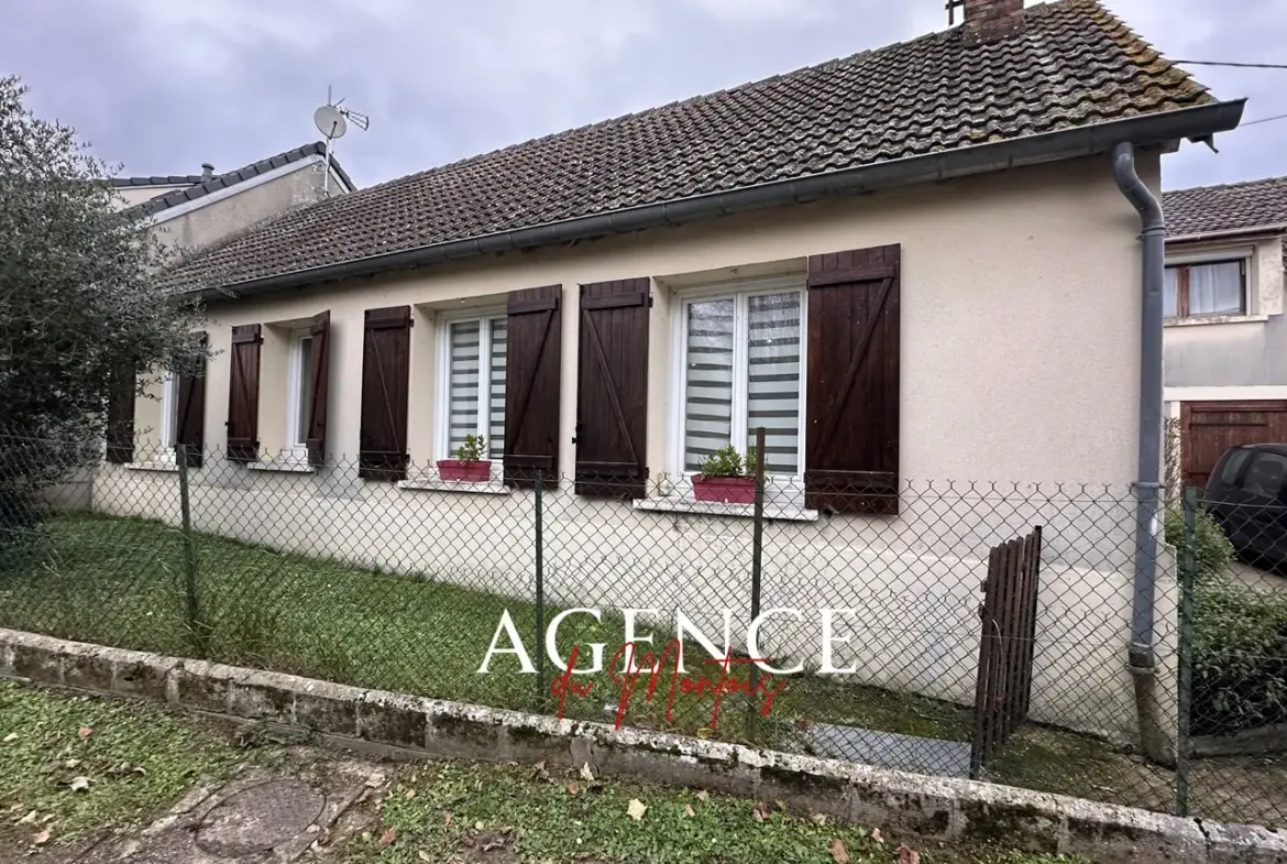 Maison à vendre entre Donnemarie et Montereau avec jardin 