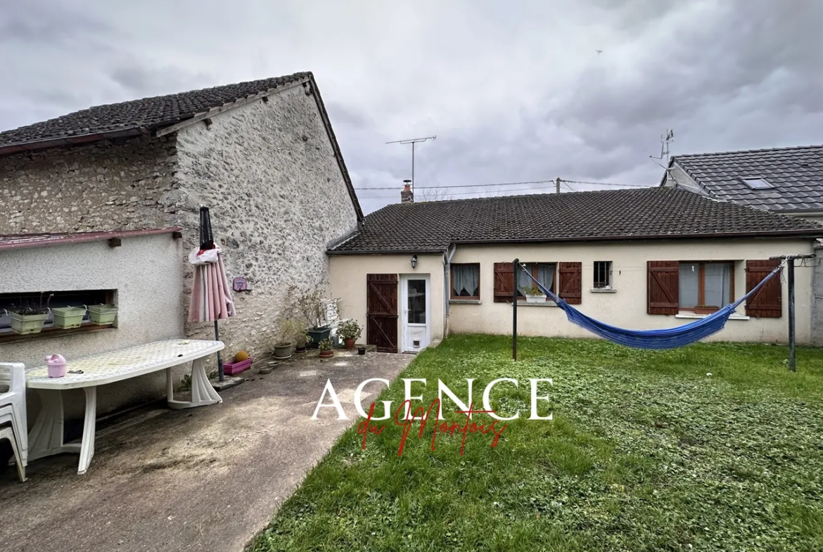 Maison à vendre entre Donnemarie et Montereau avec jardin 