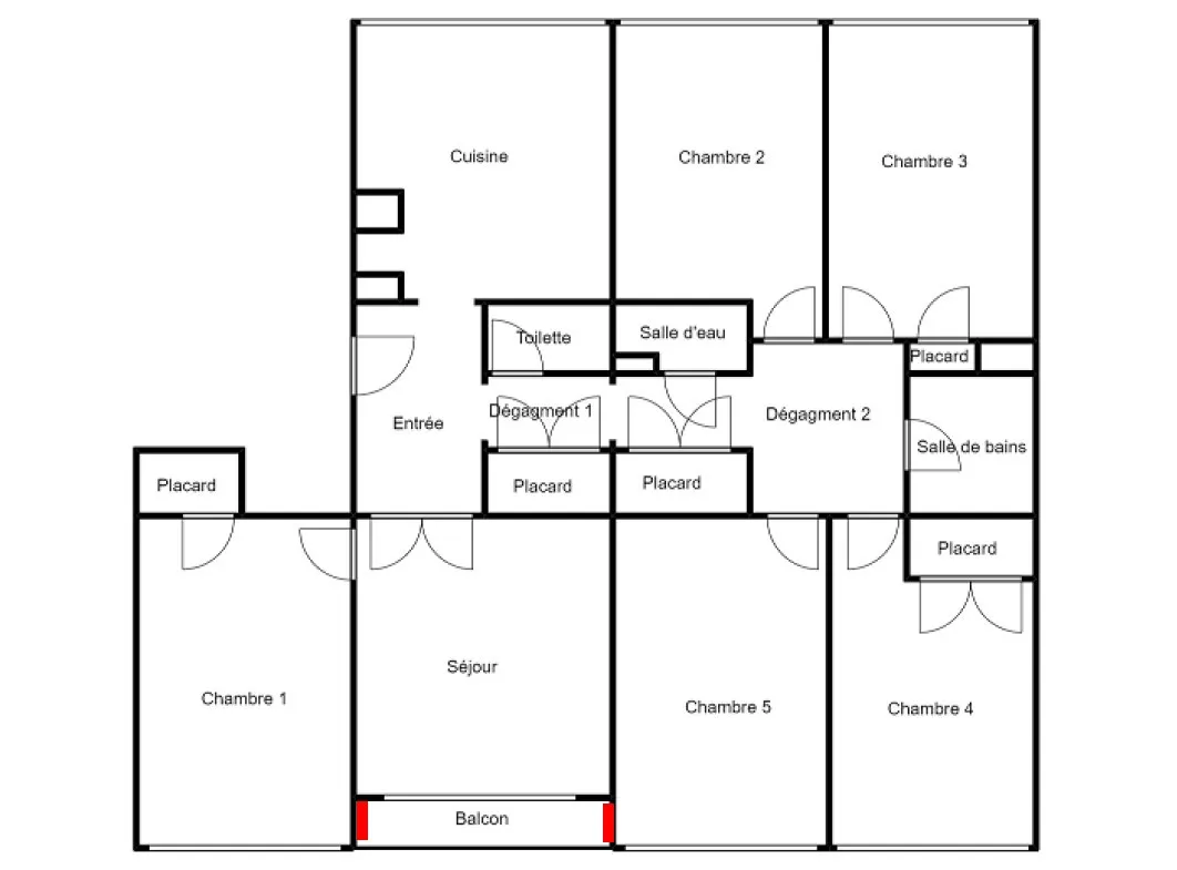 Appartement 5 pièces à Pontoise - Résidence des Hauts de Marcouville 