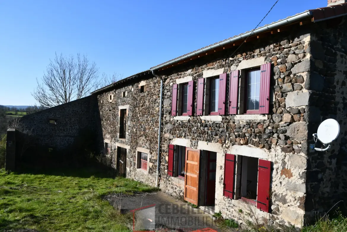 Ancien corps de ferme rénové à vendre à Céaux d'Allègre 