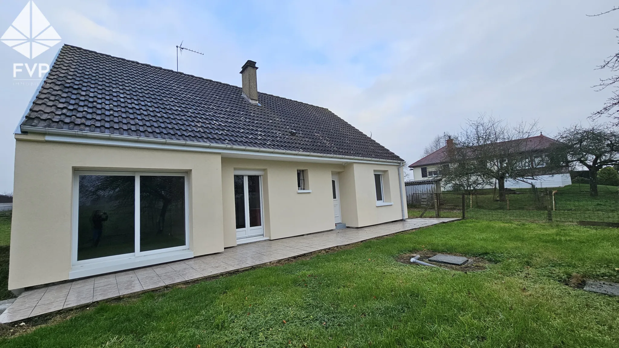 Vente maison plain-pied 3 chambres - Longueville sur Scie 