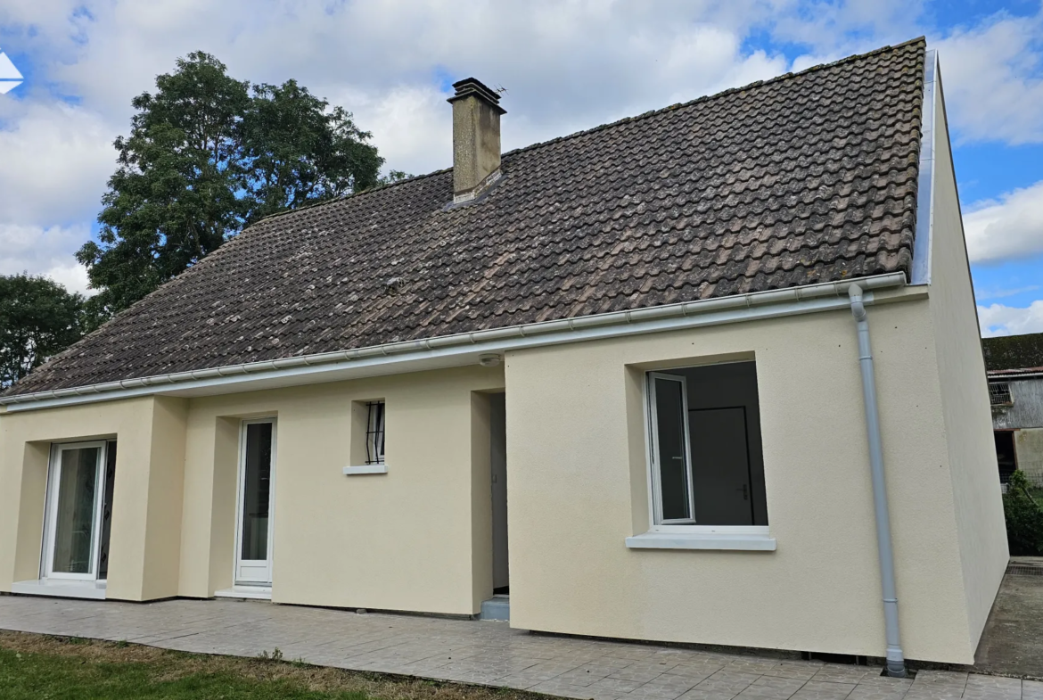 Vente maison plain-pied 3 chambres - Longueville sur Scie 