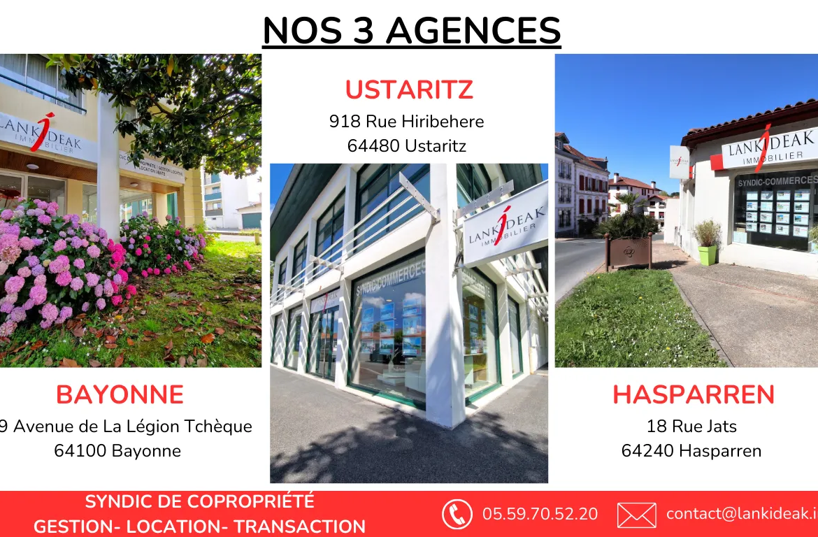 Appartement à vendre à Ustaritz - Investissement locatif 