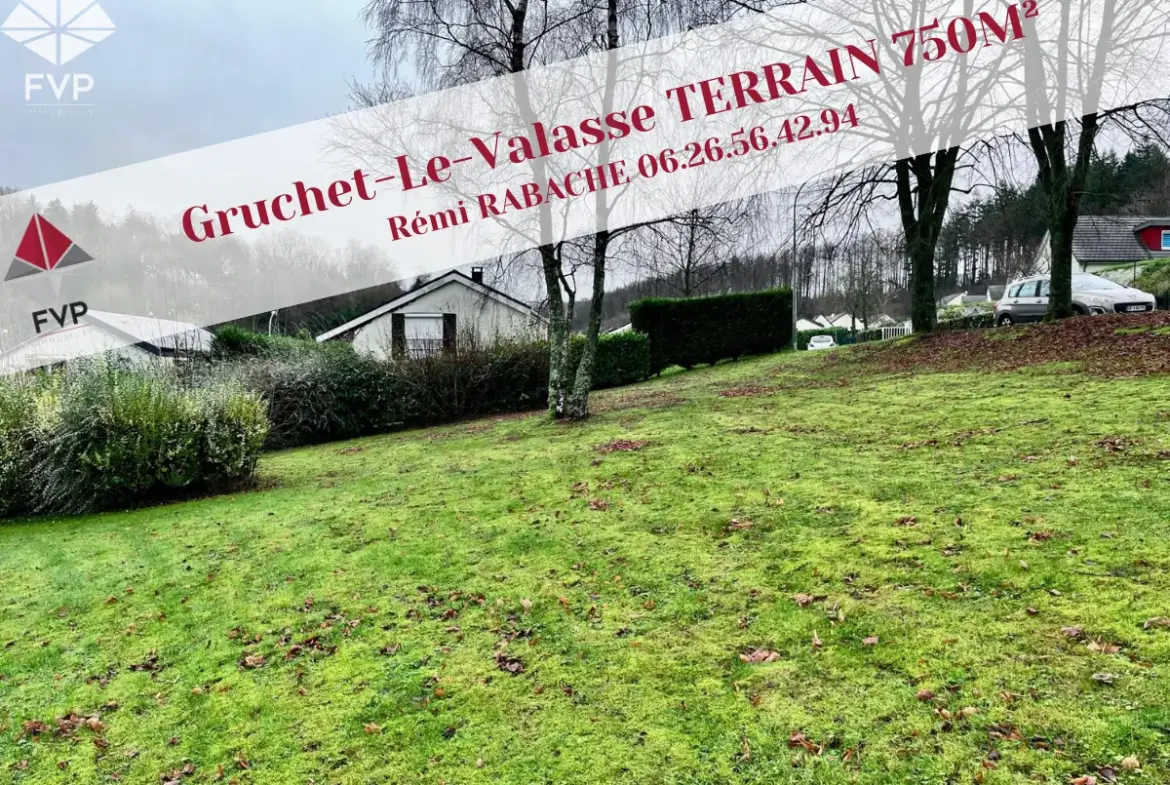 A vendre : Terrain à bâtir de 750 m² à Gruchet-le-Valasse 