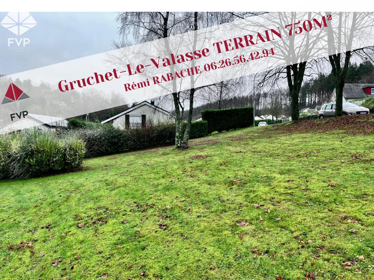 A vendre : Terrain à bâtir de 750 m² à Gruchet-le-Valasse 