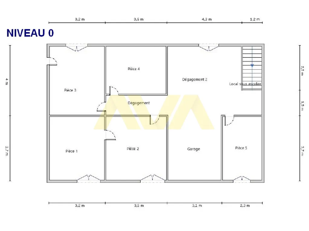 Maison entre Navarrenx et Orthez avec terrain de 2300 m² 