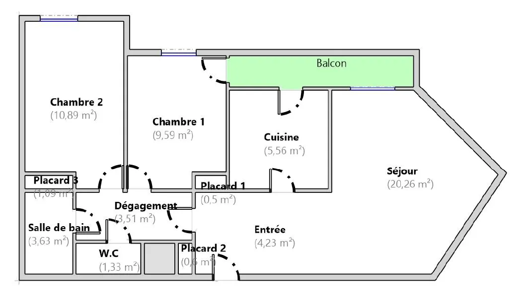 Achetez un appartement lumineux de 3 pièces à Antony 