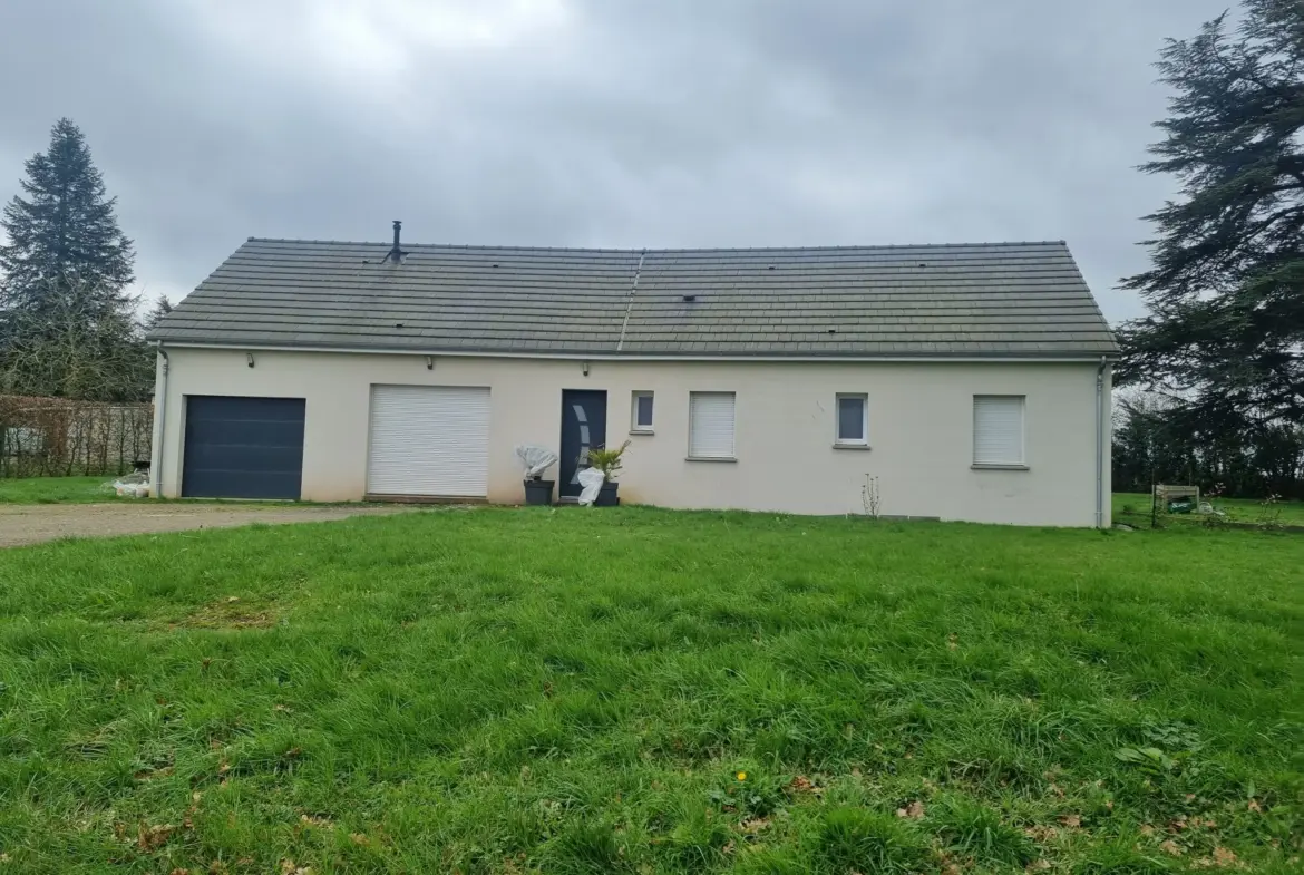 Maison récente de plain-pied à vendre près du Mêle Sur Sarthe 