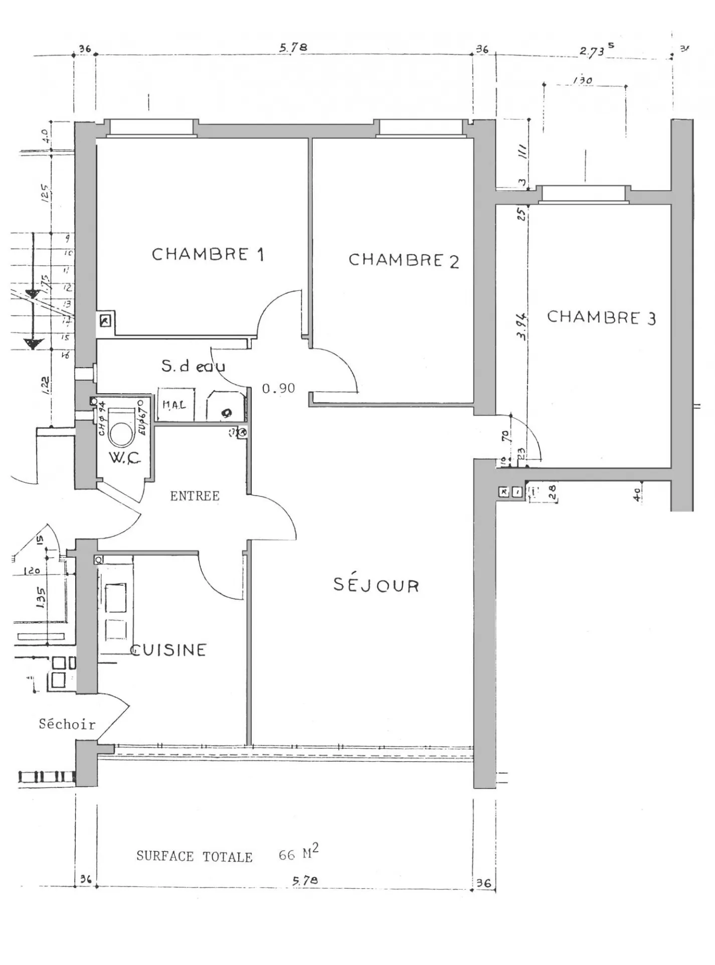 F4 à vendre à Creteil - Bon rapport qualité/prix avec rénovation à prévoir 