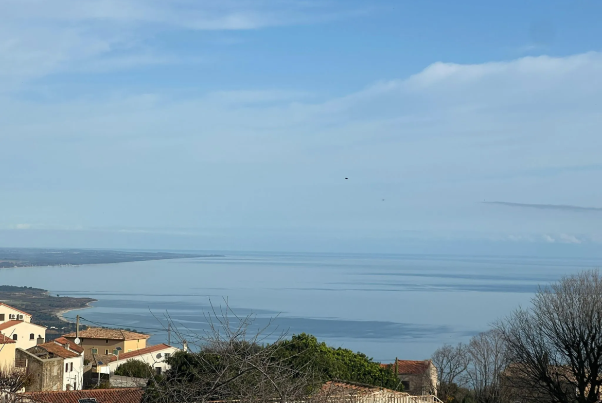 Terrain à vendre à Sari Solenzara - Vue mer et permis de construire 