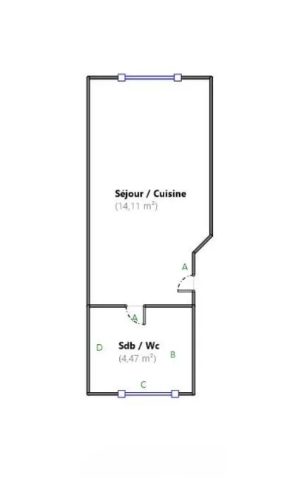 Studio rénové à Rueil-Malmaison - Investissement locatif 6,8% 