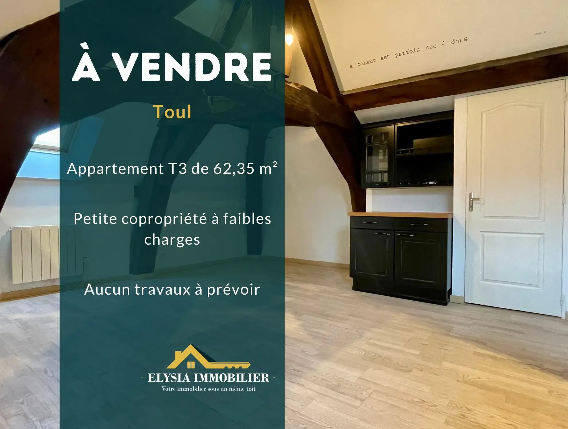 Appartement chaleureux de 3 pièces à vendre à Toul – 62,35 m² 