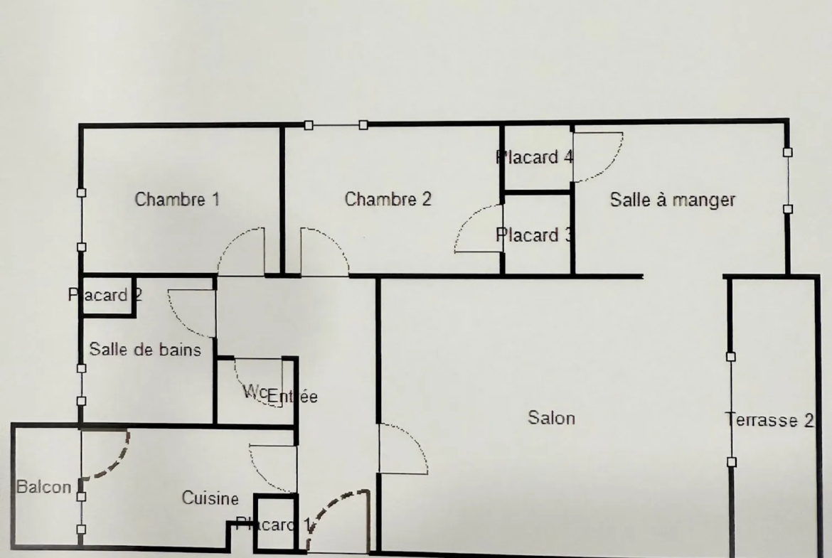 Appart T4 dernier étage vue dominante - 65 m² à Le Cannet 