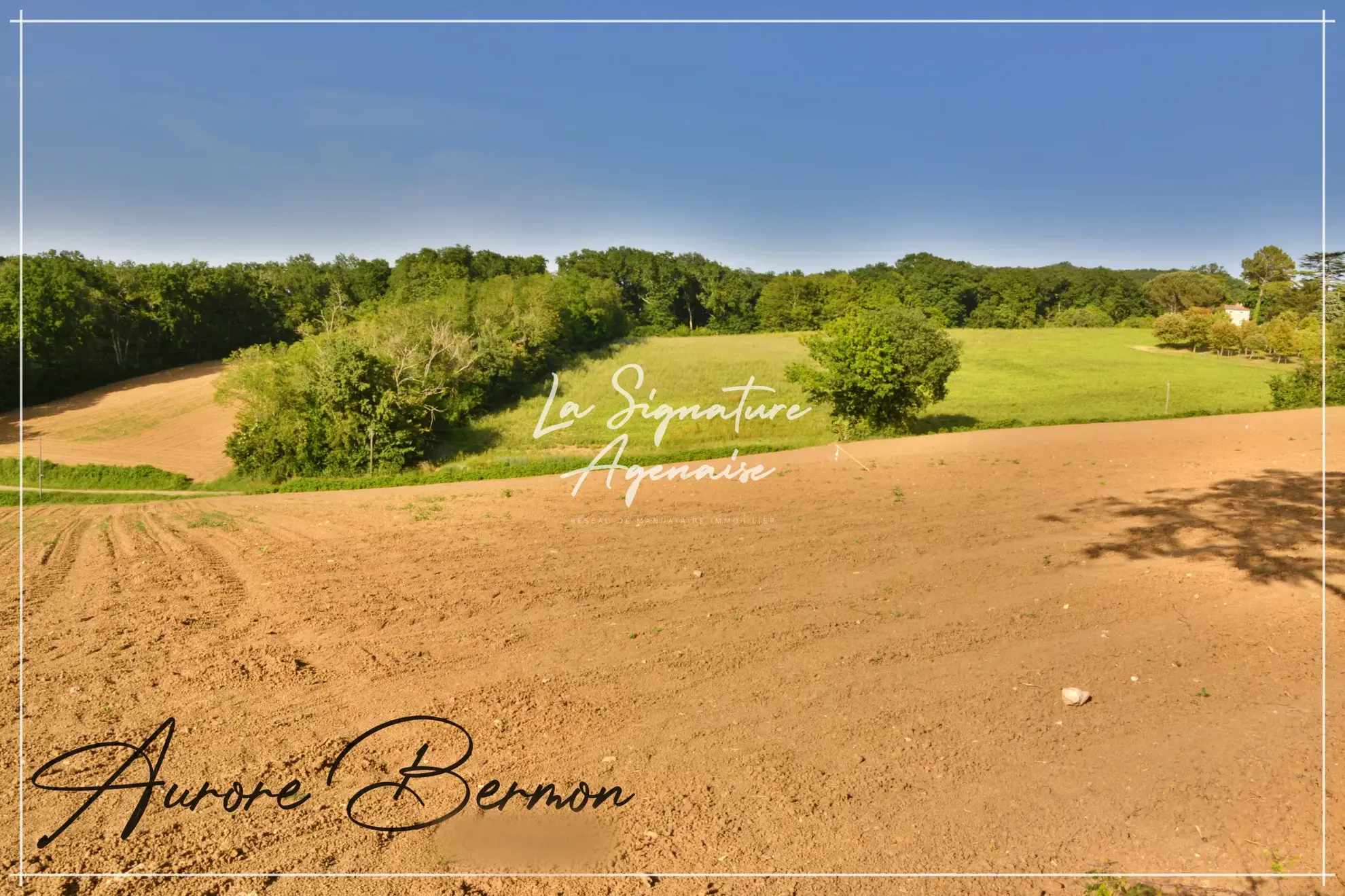 TERRAIN constructible de 1 870 m² à Clermont-Dessous 