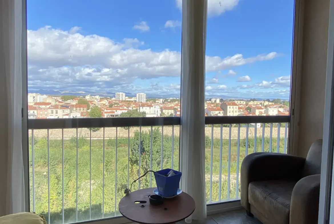 À vendre : Appartement T2 avec belle vue à Perpignan Centre 