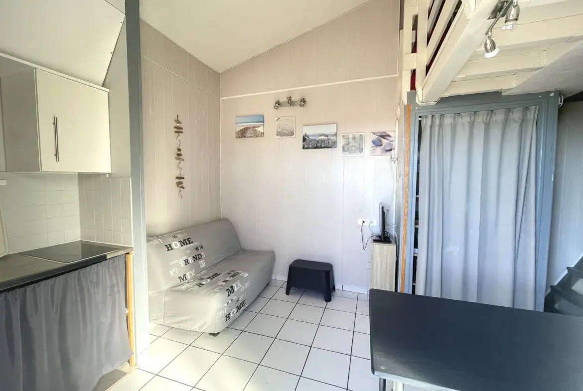 Studio avec grande mezzanine et terrasse de 17m² au Cap d'Agde 