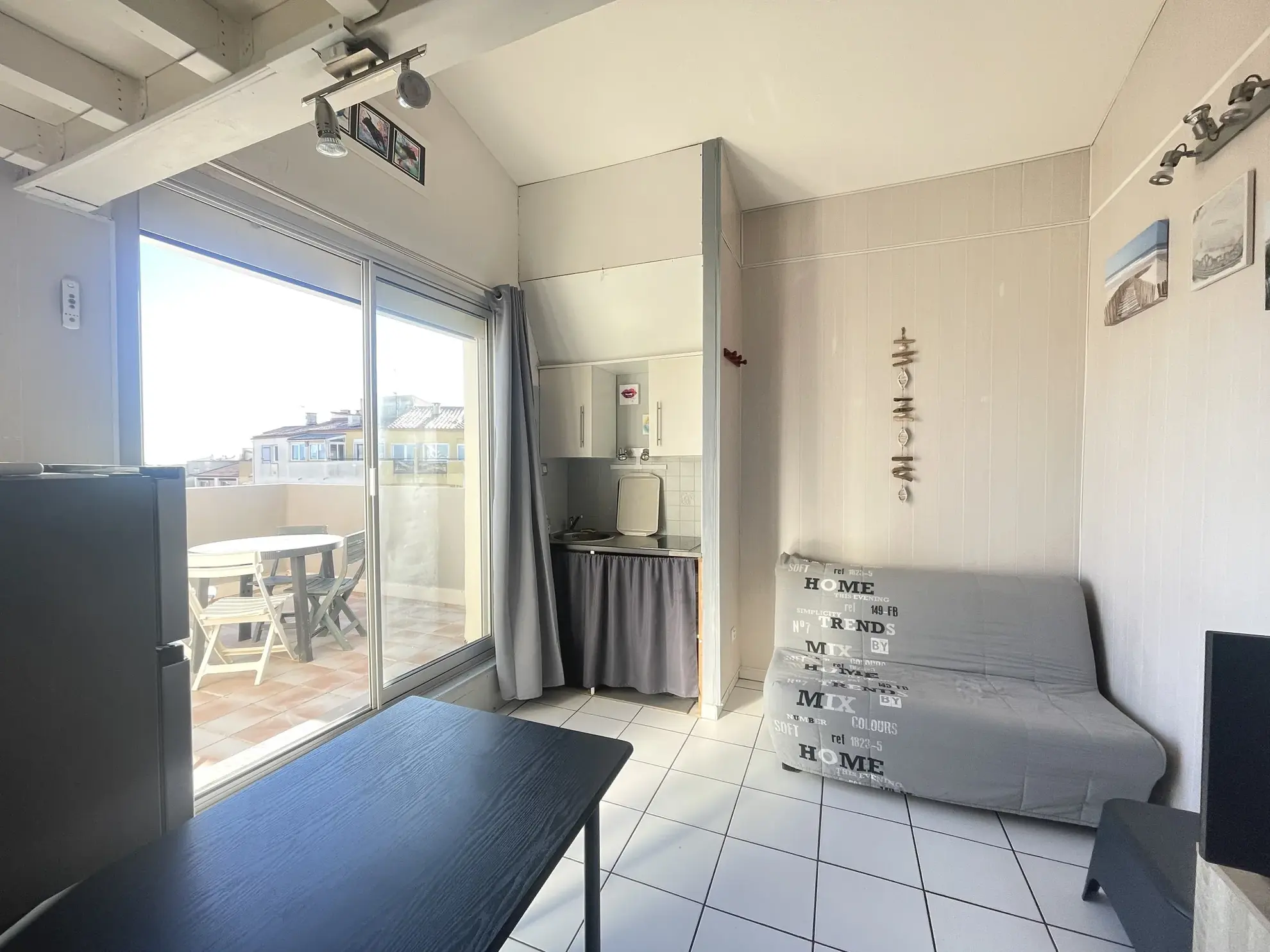 Studio avec grande mezzanine et terrasse de 17m² au Cap d'Agde 