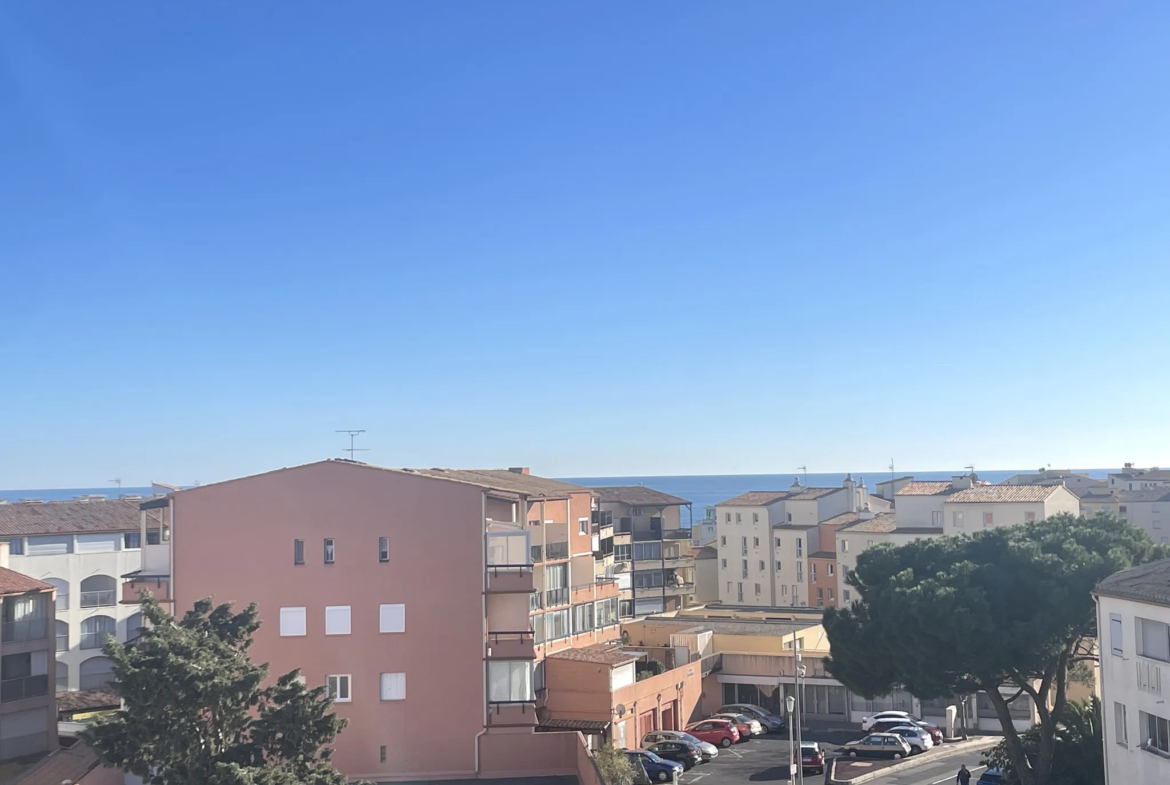 Studio avec grande mezzanine et terrasse de 17m² au Cap d'Agde 