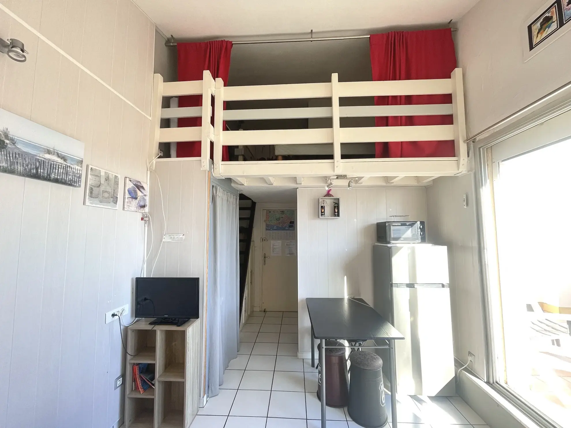 Studio avec grande mezzanine et terrasse de 17m² au Cap d'Agde 