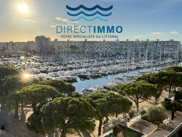 Appartement F2 à Carnon-Plage avec Terrasse et Vue Dominante sur le Port