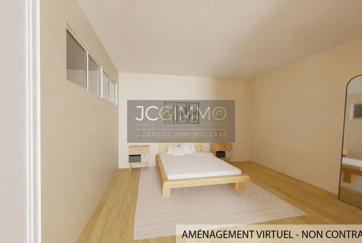 À vendre : Grand appartement T2 à rénover au centre-ville de Sollies Pont 