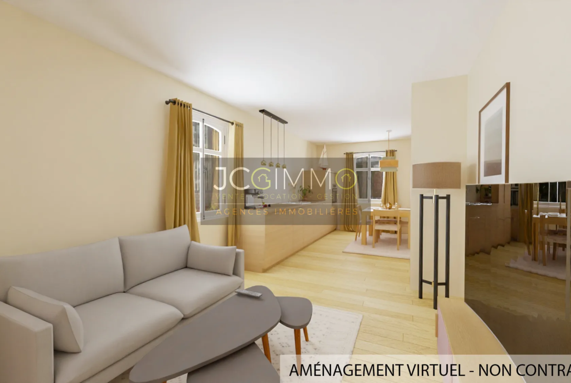 À vendre : Grand appartement T2 à rénover au centre-ville de Sollies Pont 