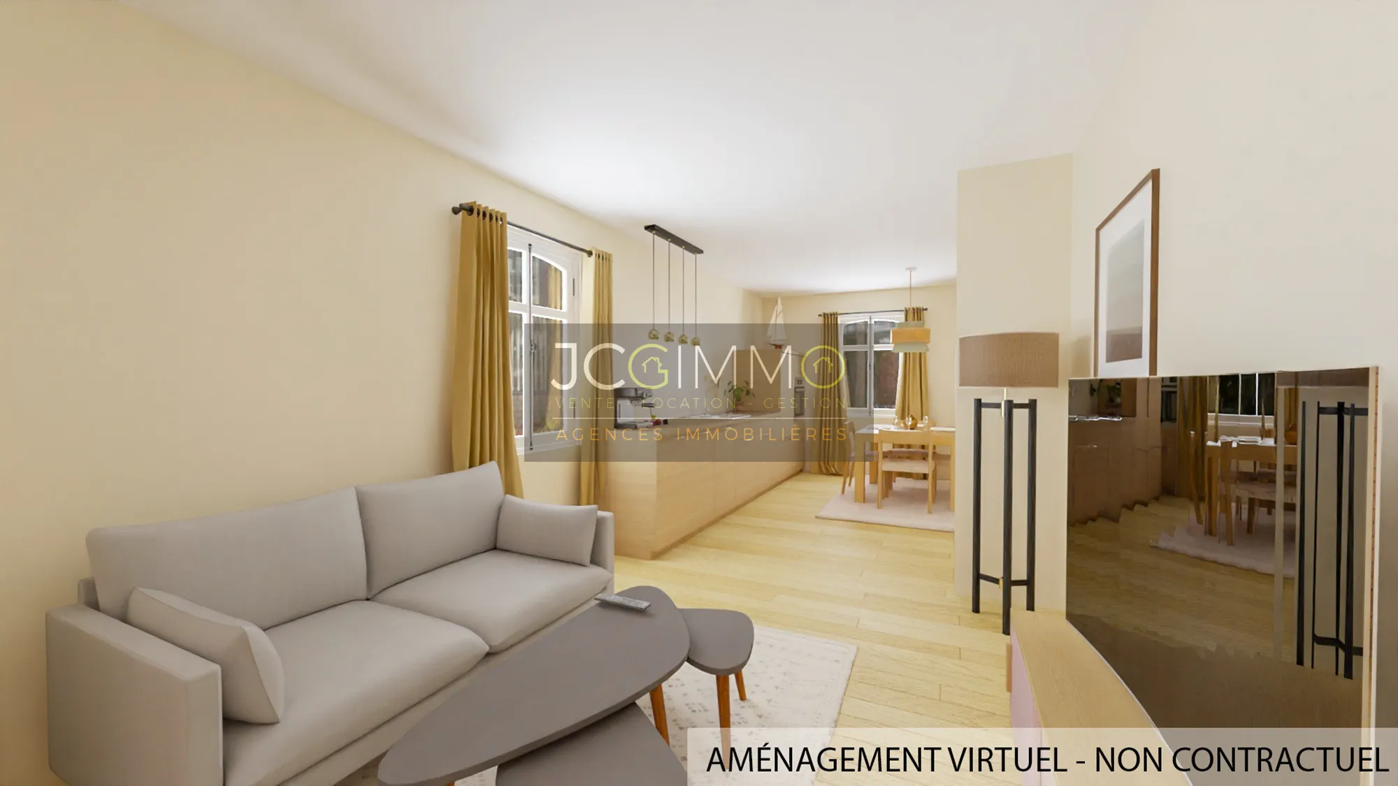 À vendre : Grand appartement T2 à rénover au centre-ville de Sollies Pont 