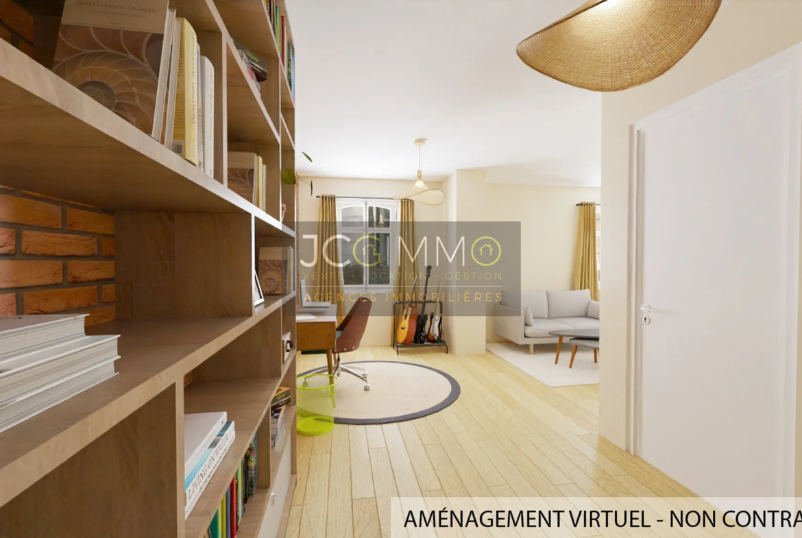 À vendre : Grand appartement T2 à rénover au centre-ville de Sollies Pont 