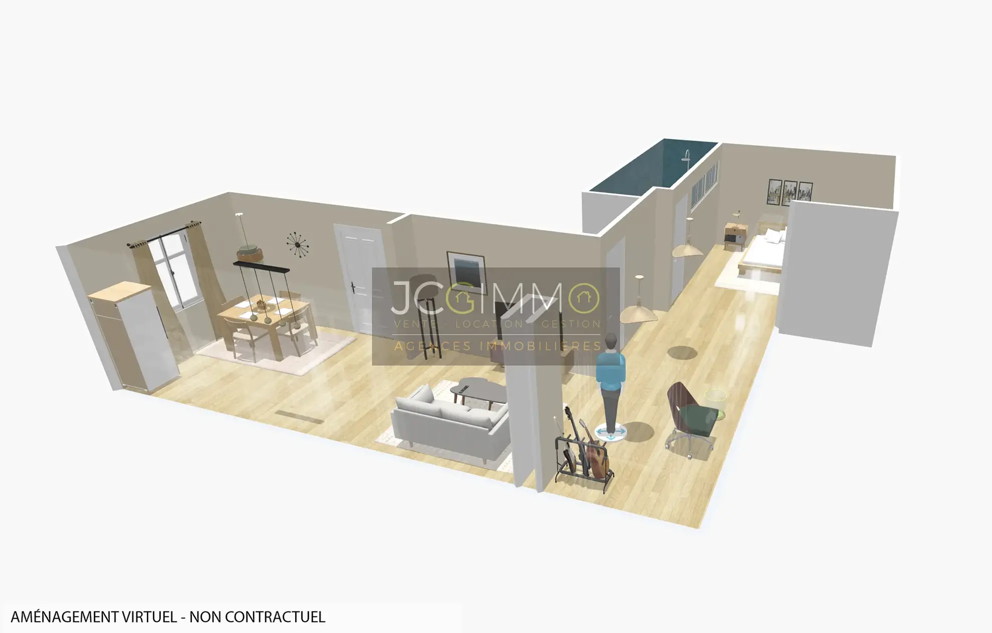 À vendre : Grand appartement T2 à rénover au centre-ville de Sollies Pont 