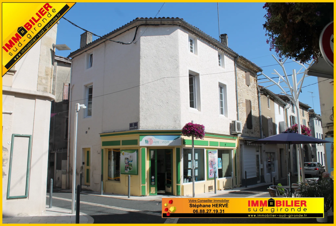 À vendre : Local commercial et appartement à Langon, 33210 