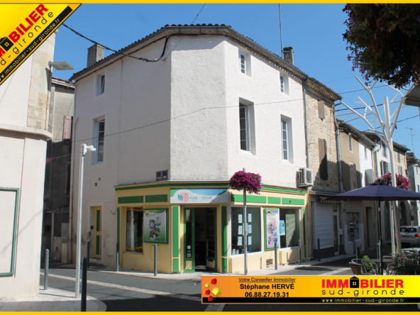 À vendre : Local commercial et appartement à Langon, 33210