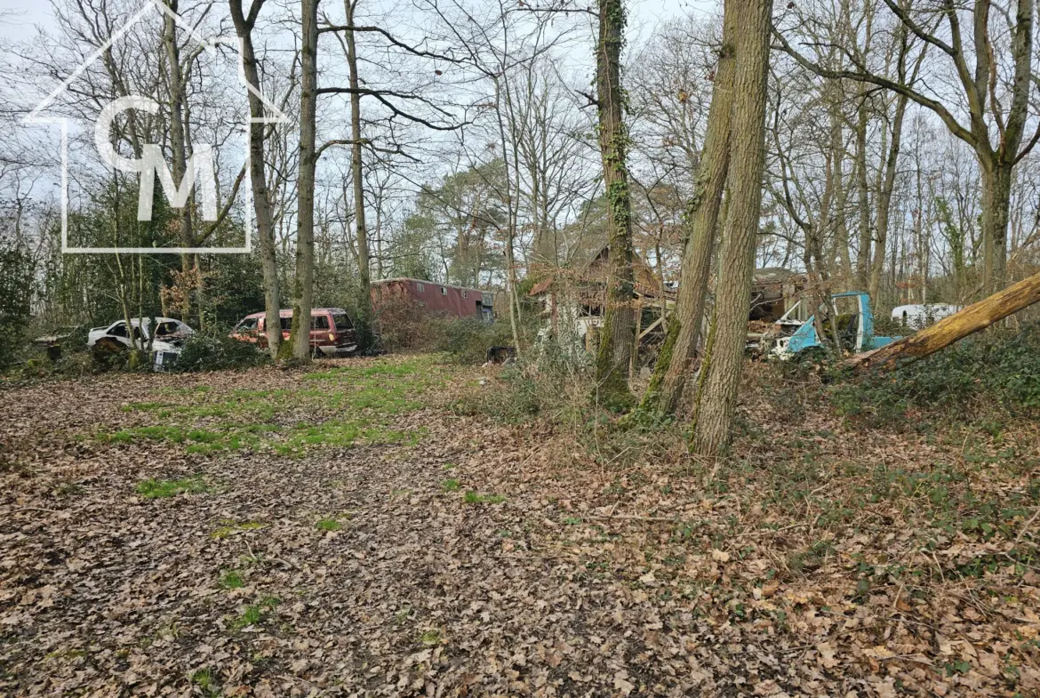 Terrain de loisirs avec chalet à Ferrières-en-Gâtinais 