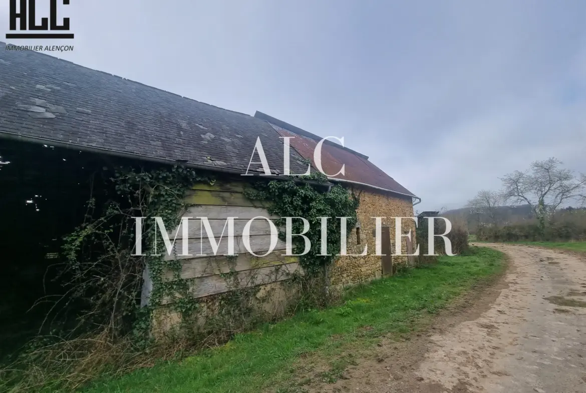 Maison en pierre à restaurer près de Saint-Léonard-des-bois 