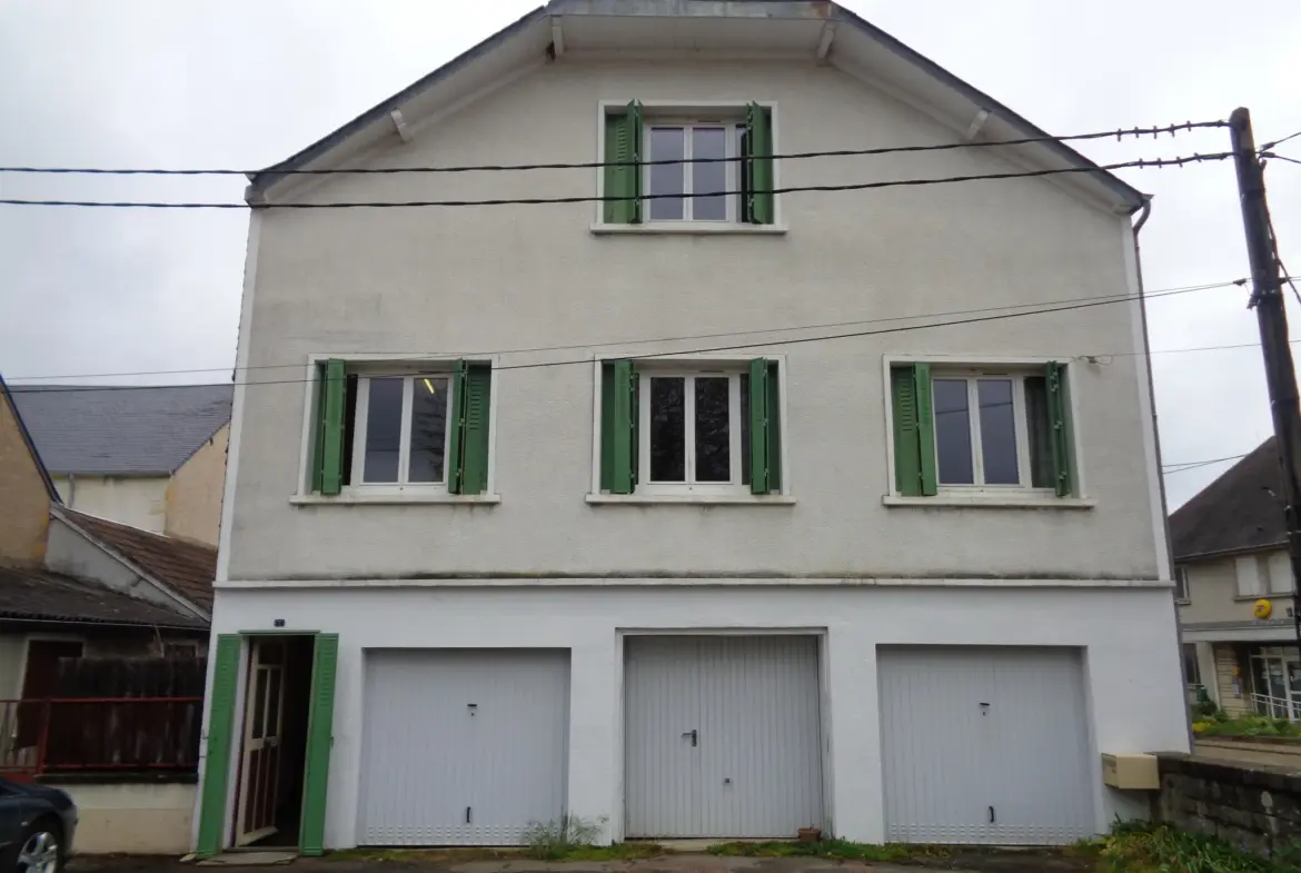 Vente Maison 100 m² avec 3 Garages à Prémery - Centre Ville 