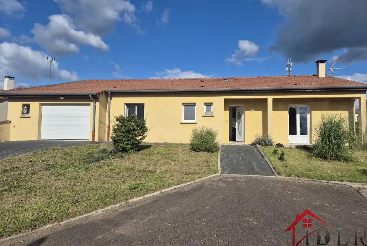 Maison plain-pied de 2010 avec 3 chambres et jardin à Montier en Der 