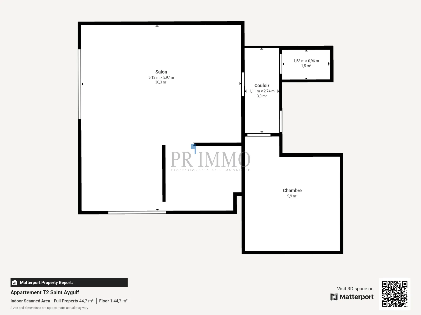 Appartement au dernier étage à Saint-Aygulf 