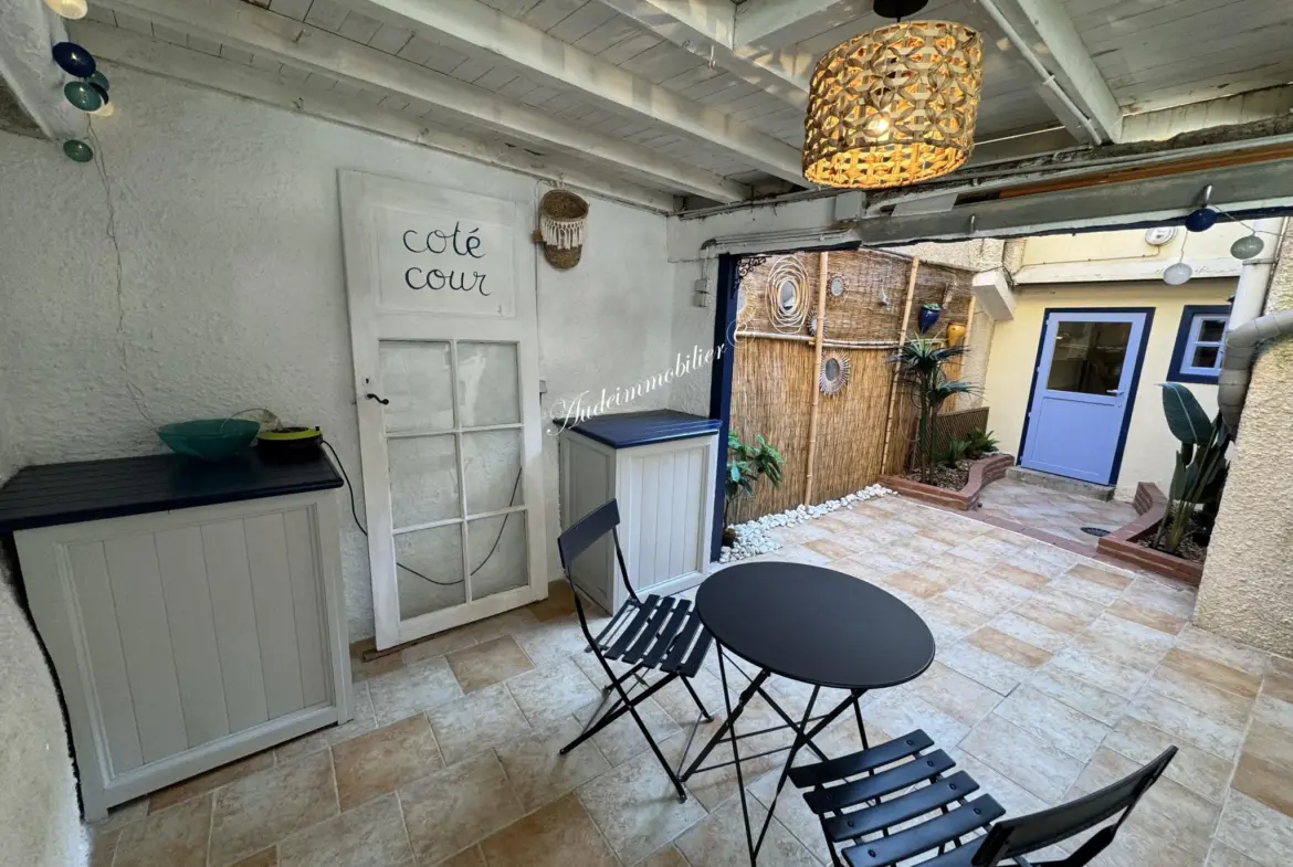 Maison de ville avec cour/terrasse à Limoux à vendre 