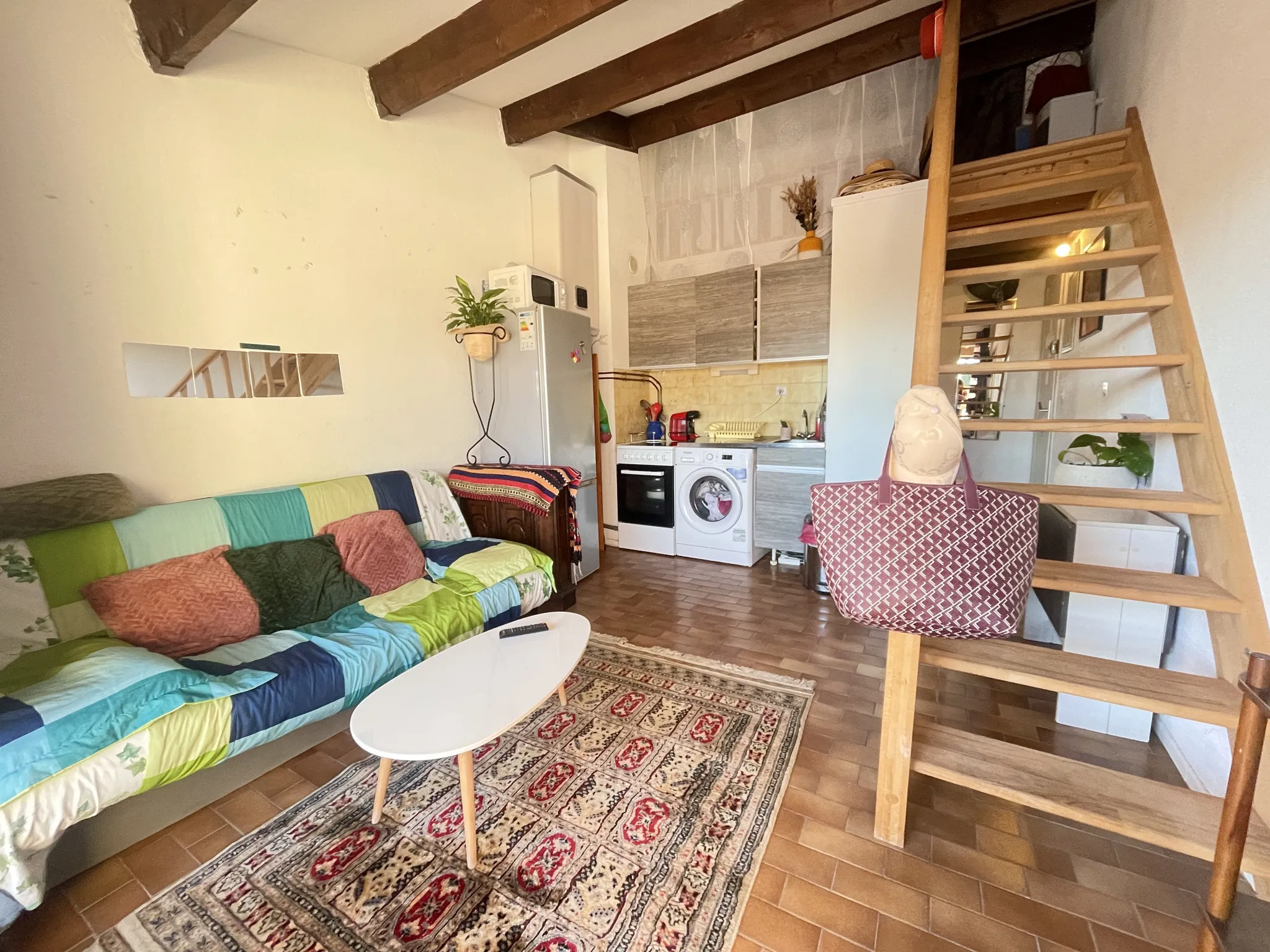 Studio mezzanine avec terrasse et parking privatif au Cap d'Agde 