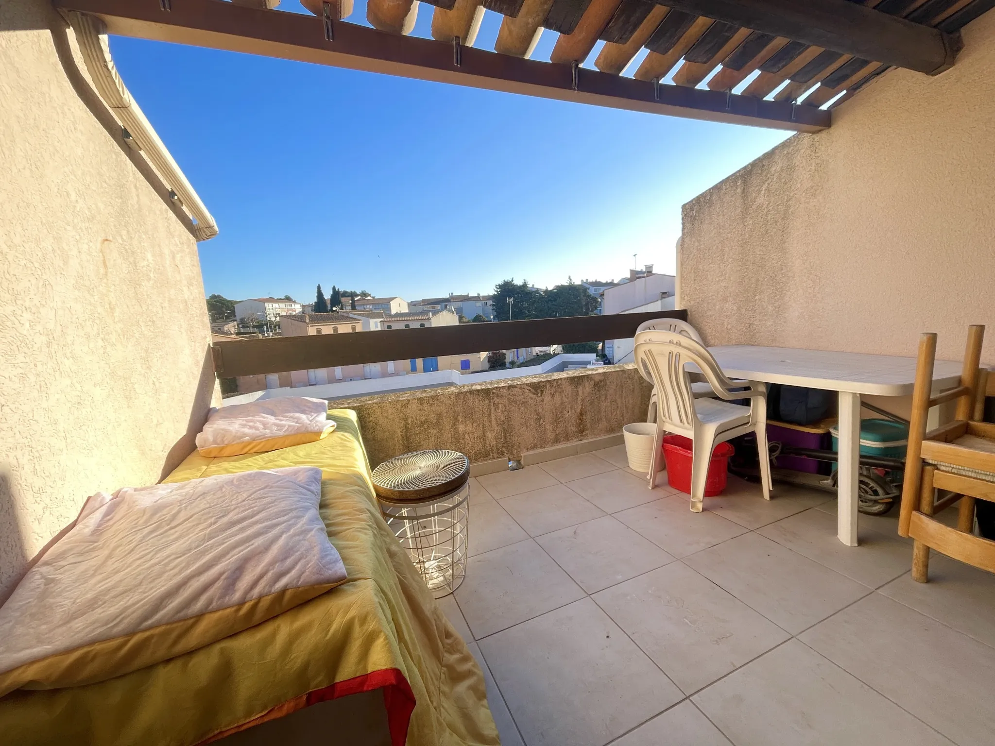 Studio mezzanine avec terrasse et parking privatif au Cap d'Agde 