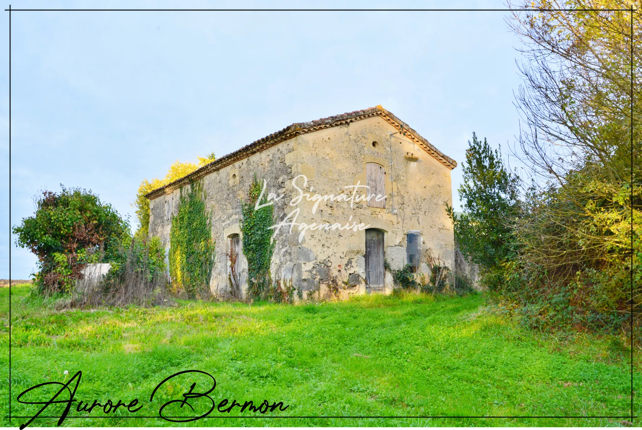 Ensemble immobilier de trois bâtiments à Moncrabeau 