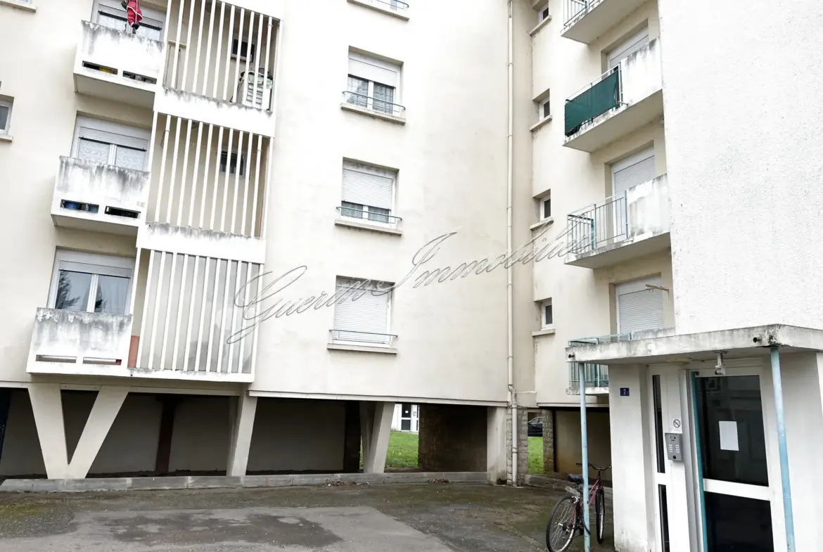 Appartement lumineux 64 m² à vendre à Nevers - 3 chambres avec balcon 