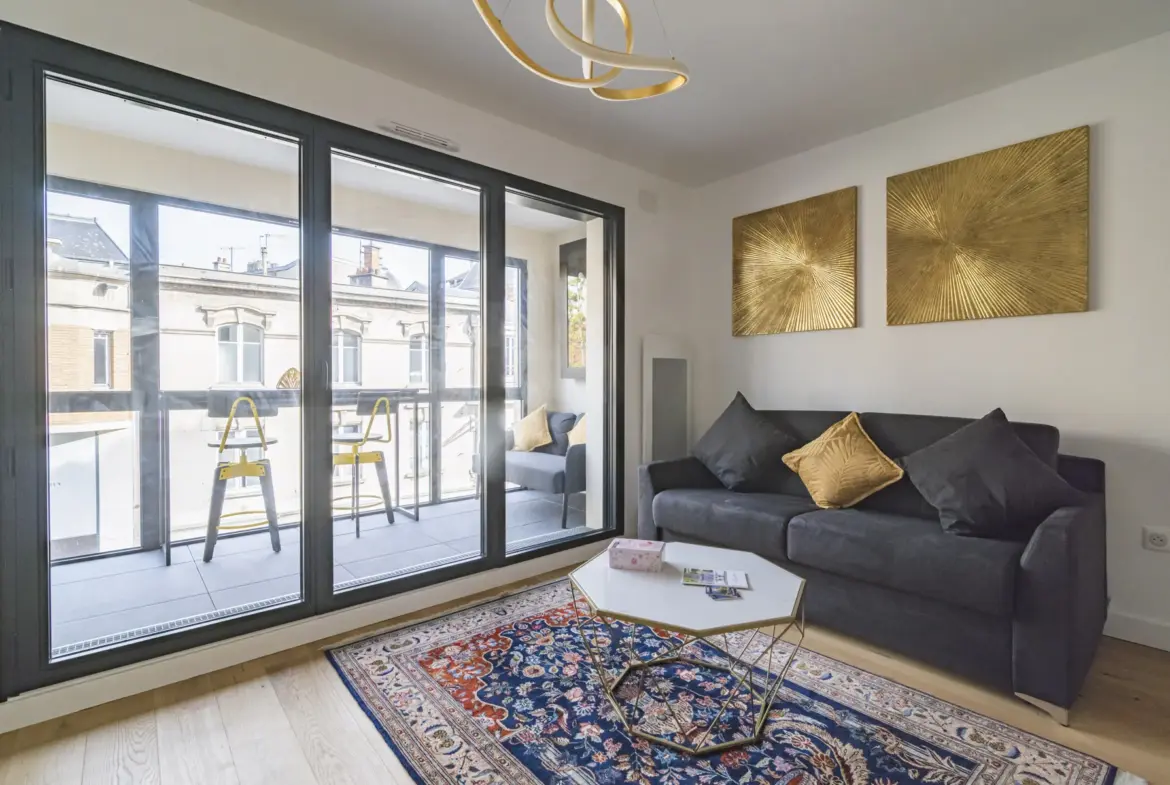 Vente d'un appartement T2 meublé dans l'hypercentre de Reims 