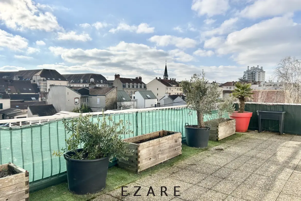 Appartement T3 avec grande terrasse à Dijon 