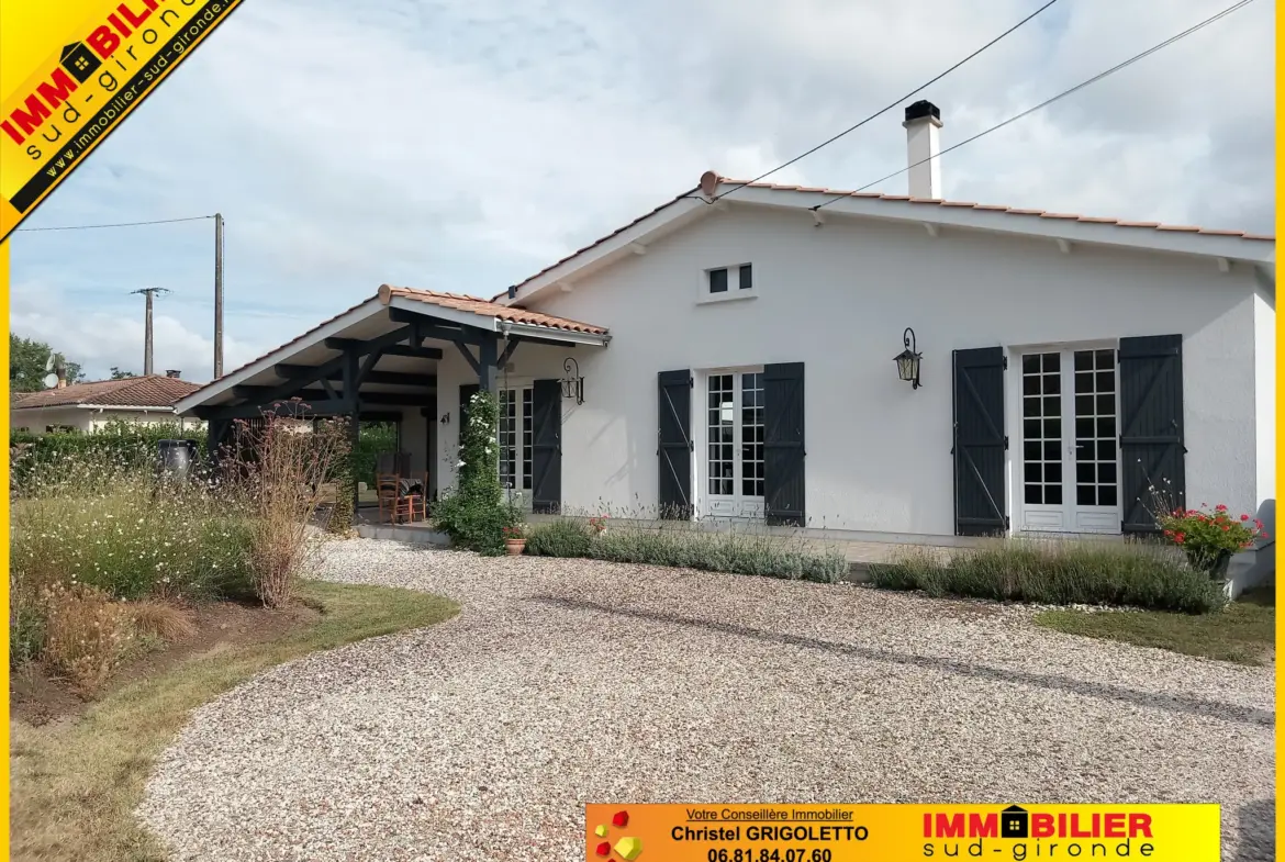 Maison contemporaine de plain-pied à vendre à Langon - Coup de cœur 