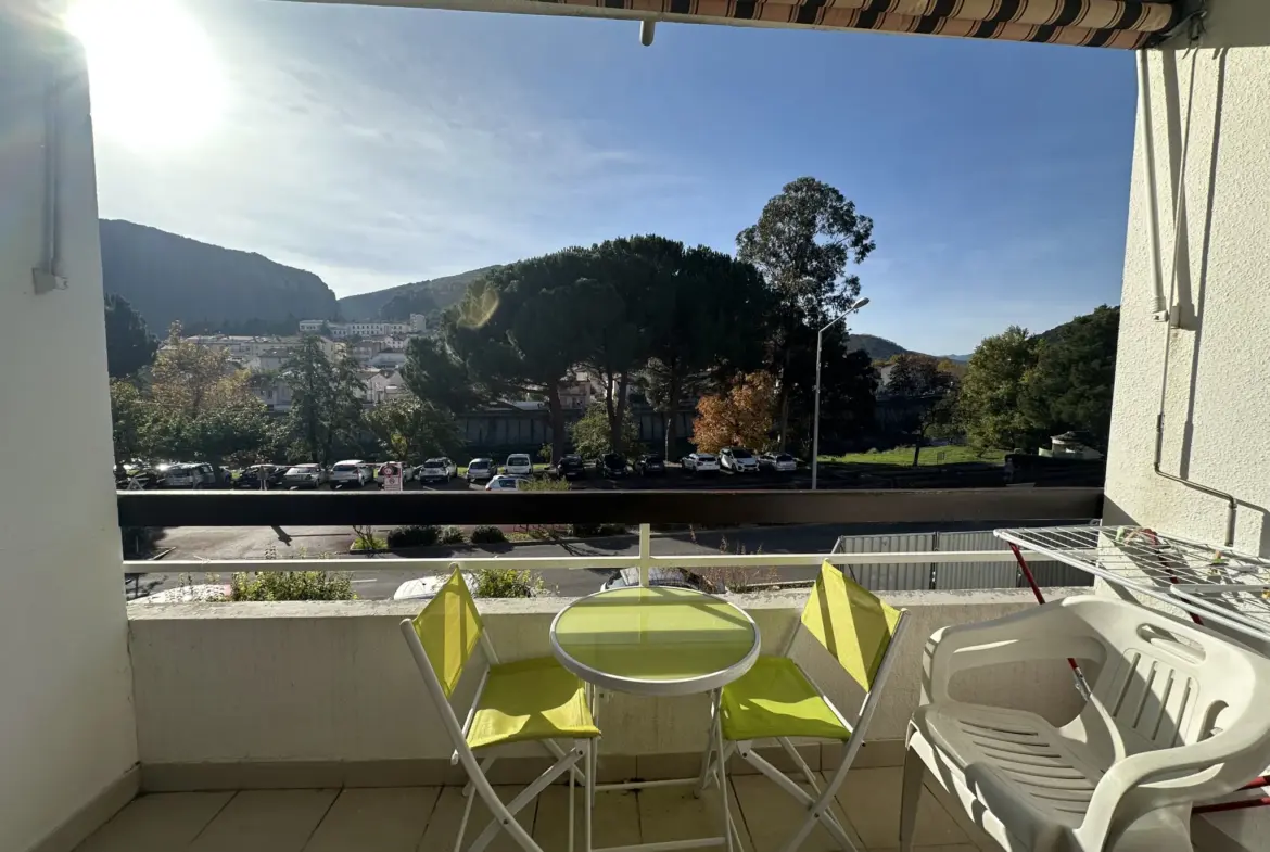 Studio meublé à vendre à Amélie-les-Bains avec balcon 