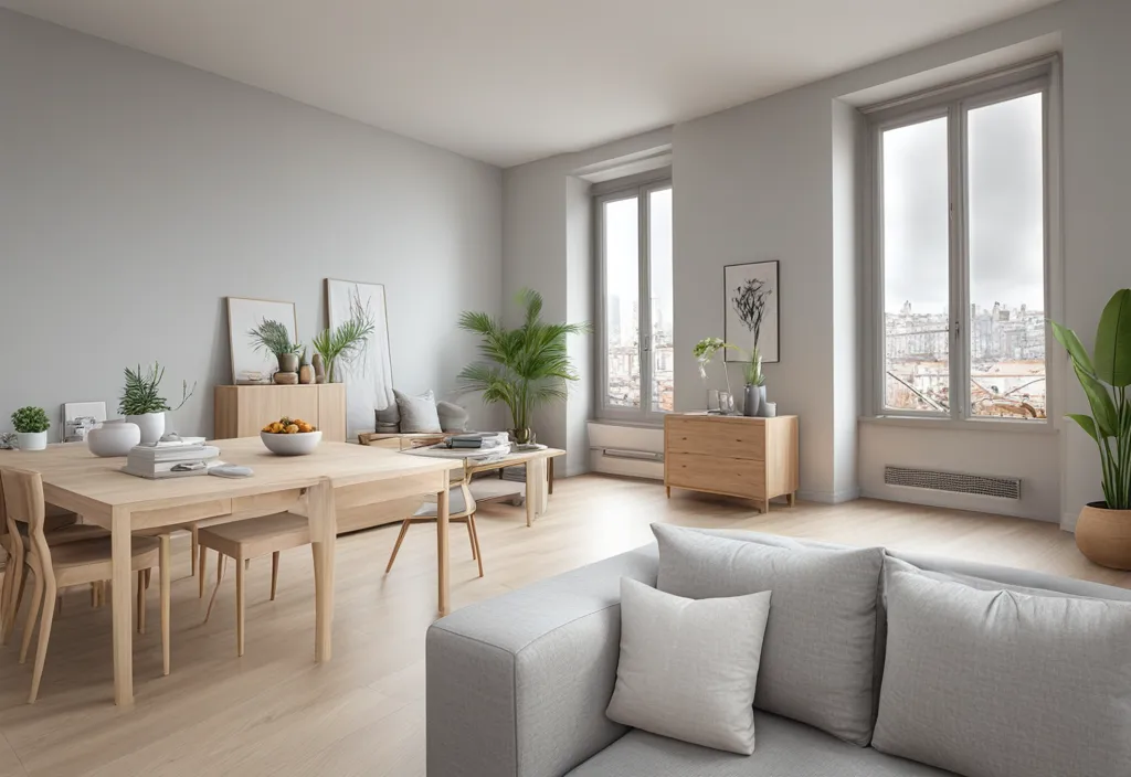 À vendre : Appartement T1 de 52,12 m2 à Villeurbanne, limite Lyon 3e 