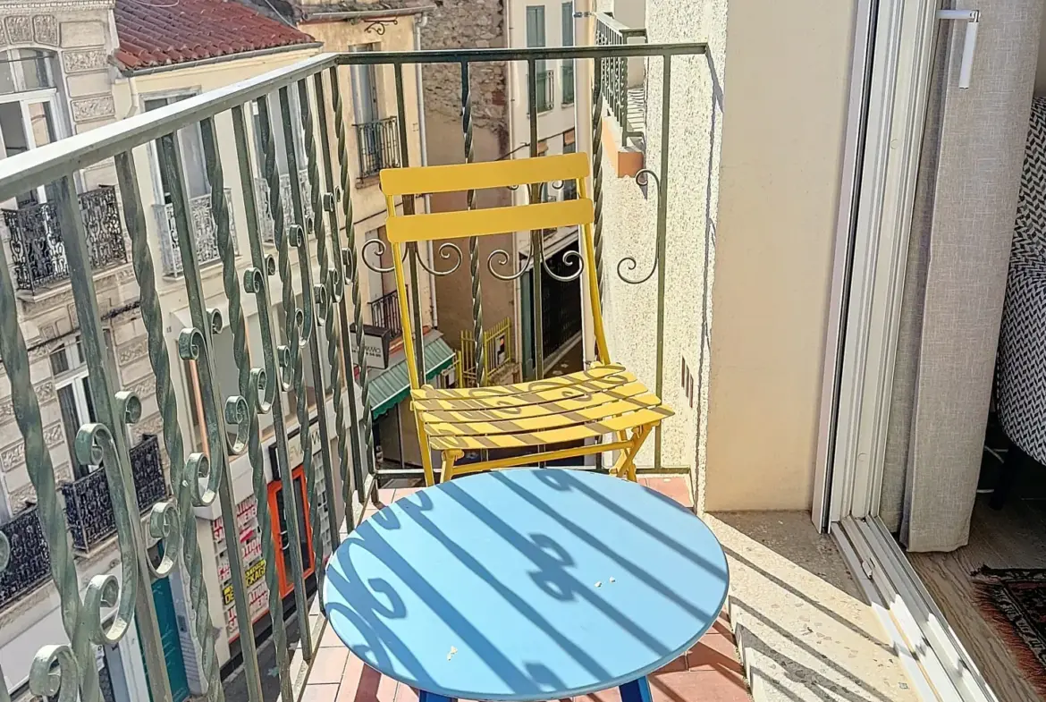 Appartement F2 Traversant avec Balcon à Amélie-les-Bains 