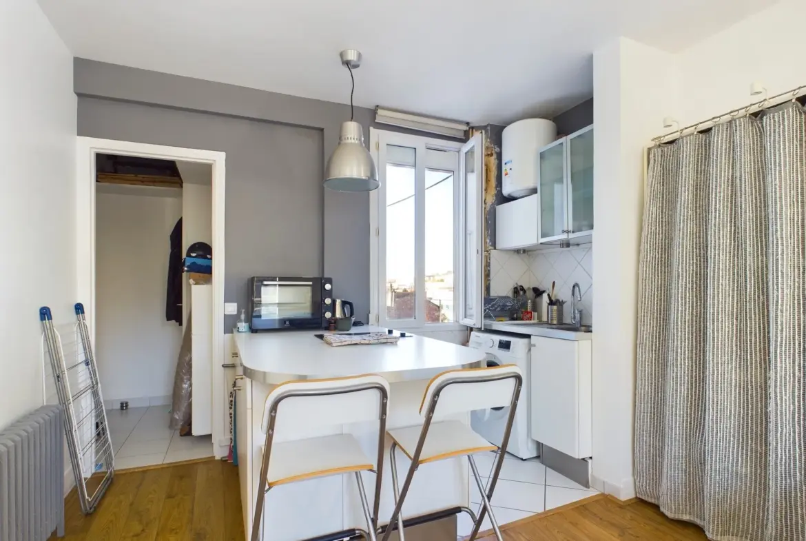 Studio lumineux à Vincennes, Carré Magique - 22 m² 